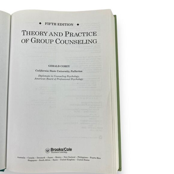 Theory & Practice of Group Counseling By Gerald Corey  Hardcover Psychology GOOD - Picture 9 of 13